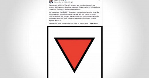 Facebook removes Trump ads over Nazi-like red triangle symbol