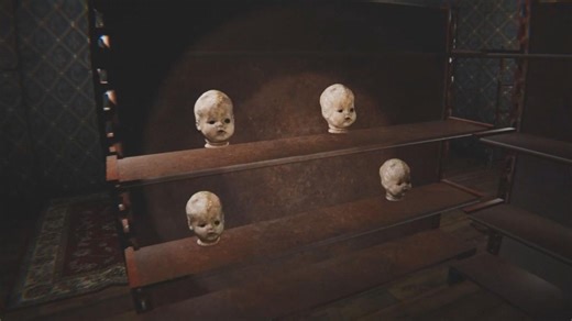 摆满惊悚娃娃头的阴间鬼屋！恐怖游戏《黑暗娃娃 Dark Doll》吓尿实况