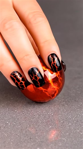 AI ASMR | Ai Creator on Instagram: "A hypnotic visual ASMR crystal transformation captured in a static mid-shot. Watch a glowing red sun core crystal fracture under pressure and collapse into molten crimson jelly—lava-smooth, glossy, and dense. Metallic cracks give way to slow, volcanic swirls as ember-red sparkles and obsidian flecks fold into thick, elevated gel. Pure sensory satisfaction with no cuts, no dialogue, no music—just controlled motion and rich texture. Perfect for relaxation, stres