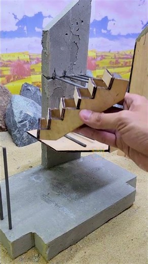 Mini House with Wide Column 🏠 Part 2 #tinyhouse #minibuild #shorts #satisfying