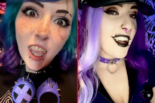 Cyber vampire girl gives herself real fangs in radical body modification