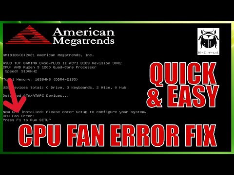 How to Fix CPU Fan Error & No CPU Fan Detected - The BEST & Quickest Way