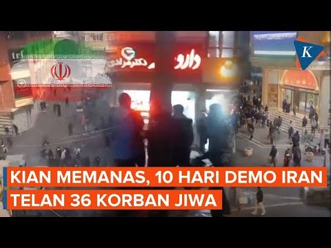 36 Orang Tewas dalam 10 Hari, Demonstrasi Iran Kian Tak Terkendali