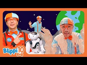 Learn about space and Science with Blippi ! | 10 year Anniversary Special | Blippi Top 10 Moments - Videos For Kids