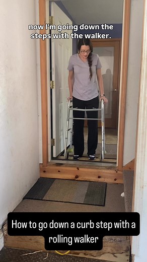Guide for Using a Rolling Walker on Stairs