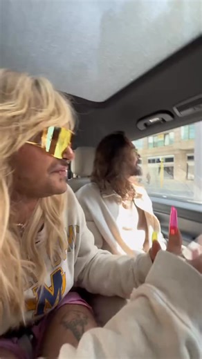 OMG we saw our handpainted billboard in Berlin for the first time today Thats crazy #kaulitzkaulitz | Bill Kaulitz