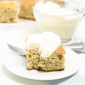 40K views · 561 reactions | Tender and moist gluten free banana cake that’s made easily in one bowl with a rice flour blend, and a sweet cream cheese frosting. There’s even a lighter option if you’re counting calories! For the full recipe with ingredient amounts-----> https://glutenfreeonashoestring.com/lighter-gluten-free-banana-cake/ | Gluten Free on a Shoestring | Facebook