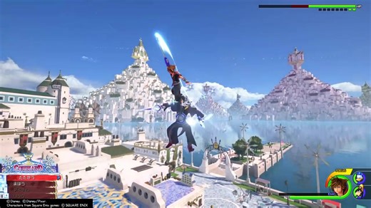 【无伤】 王国之心3 KH3 困难难度 P难度 最终BOSS 无伤演示 最终战 连战 胖揍光头