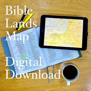 The Lands of the Bible Digital Trivia Map - Etsy