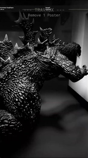 COURSE POURSUITE avec GODZILLA #godzilla #gaming #fnaf #roblox