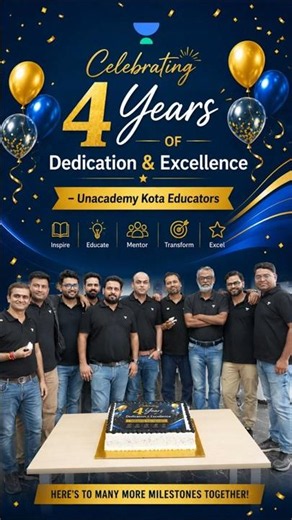 🎉 Celebrating 4 Years of Dedication & Excellence | Unacademy Kota Educators Journey