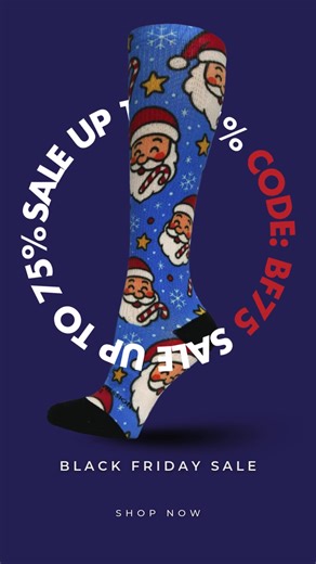 Shop our Black Friday sale and save up to 75% on wildly comfortable, American-made compression socks in hundreds of fun designs. Whether you're on your feet all day or just want better circulation, now's the time to stock up. Use code BF75. | Crazy Compression | Facebook