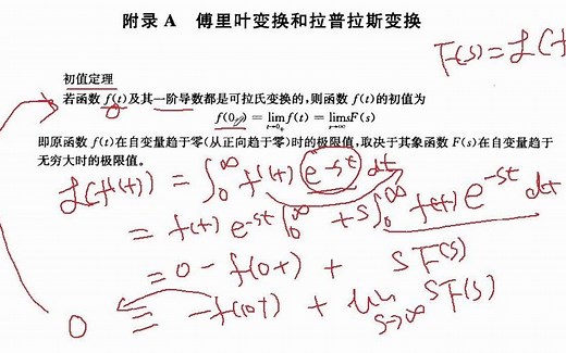 拉普拉斯变换的初值终值定理