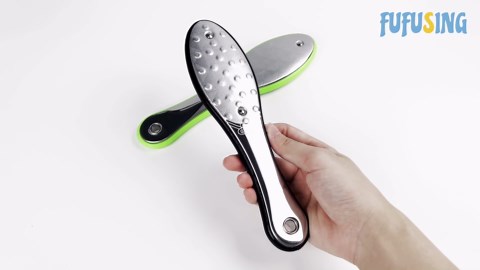 2 in 1 Foot File and Callus Remover, Stainless Steel Foot Grater & Rasp with Coarse & Fine Grit, Pedicure Tool for Dry Dead Skin and Cracked Heels at Home
