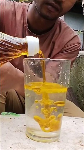Oil vs Water Experiment 🤯