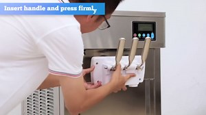 VEVOR Commercial Ice Cream Machine, 21 QT/H Soft Serve Ice Cream Maker with LCD Panel Auto Clean 3-Flavor Pre-cooling for Restaurant Snack Bar
