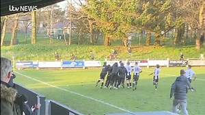 62K views · 317 reactions | Bedlam at Penlee Park as Penzance AFC score three goals in stoppage time to secure a dramatic 3-2 win over Torridgeside. Goals in the 90th, 94th, and 96th minute sparked wild celebrations as the victory sees the Magpies through to the semi-final of the Walter C Parson Cup!  : AJ Munro | ITV News West Country | Facebook