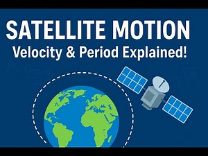 Satellite Motion Explained | Calculating Orbital Velocity & Period Step-by-Step