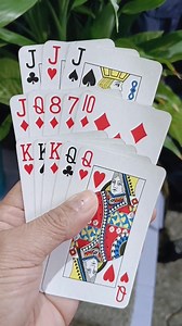 Trio JJJj on top/Flush on the middle/full king QQ #trendingreelsvideo #gaming #poker #gameplay #trendingpost #game #pokeronline | John Chen