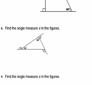 Find the angle measure x in the given figure.Find the angle m... | Filo