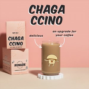 Chagaccino: Your coffee’s new BFF with benefits! 🌱 Vegan Keto 🍄 Wild Foraged Sustainably Harvested 🙅‍♀️ No Sugar, Artificial Flavors, or Junk 🌏 Immune Support - Highest (Natural) Level Of Antioxidants In The World Order Chagaccino at-home to upgrade your coffee with a health and flavor boost! Use coupon code CHAGA143 for 10% off free shipping | Drinkrenude