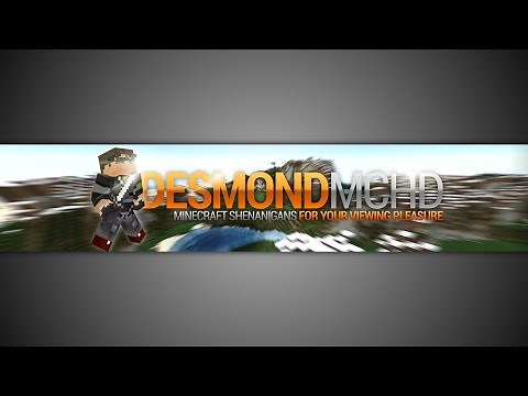 gimp | minecraft youtube banner template [NO PHOTOSHOP]