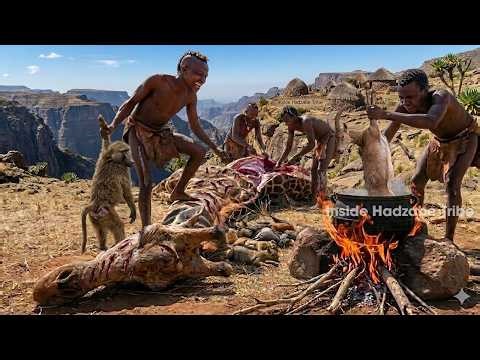 Perilous Survival Hunt: Hadzabe Face Dangerous Giraffe Encounters