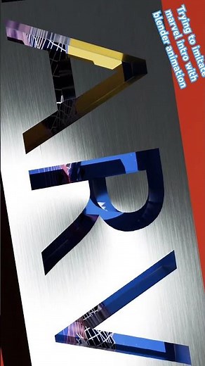 Marvel-Intro try out #blenderanimation