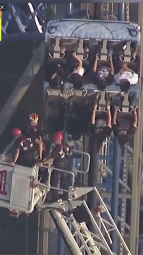 They were stuck on this ride! 😳! #amusementpark