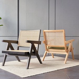 [Hot Item] Hot Sale Dining Room Furniture Wood Rattan Lounge Chair Dining Set