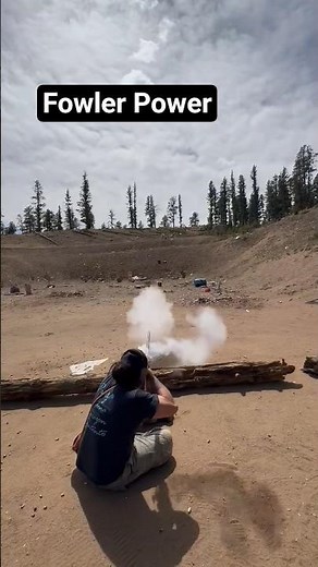 TVM FOWLER .62cal smoothbore with that Swiss 2F powder. simulation of a turkey with a tree cover