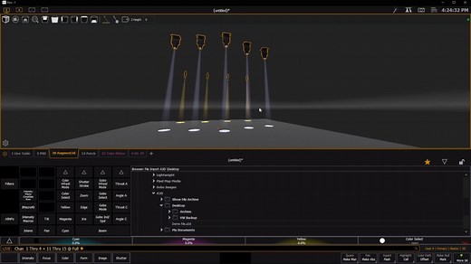 Take a look at how to export an Augment3d show file from Vectorworks to bring all of your fixtures into Augment3d. For more information: https://www.etcconnect.com/augment3d/ | ETC
