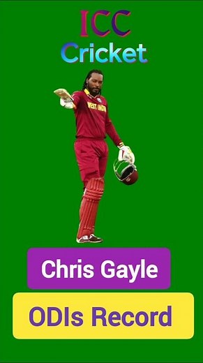 Chris Gayle hundreds fifties ODIs records #cricket #chrisgayle