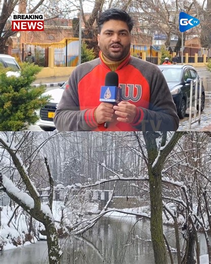 25K views · 157 reactions | Dry spell ends in J&K as much awaited snowfall brings cheer; flight operations hit, power supply disrupted across several areas #GKTV #SnowfallVibes | Greater Kashmir | Facebook