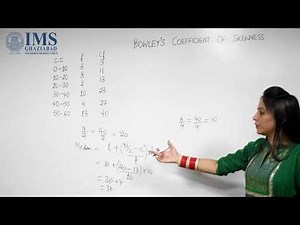 BOWLEY'S COFFICIENT OF SKEWNESS