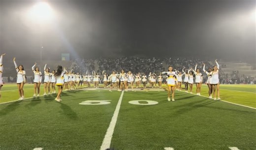 🏈 EC vs OHS 🏈 When the rivalry is big, our spirit’s even bigger. One team. One family. One field. Varsity & JV Cheer united under Thursday Night Lights ✨ | ECCheerCats