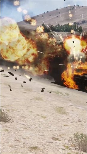 North Korean tank explodes on Russian border #military #army #fire #gaming