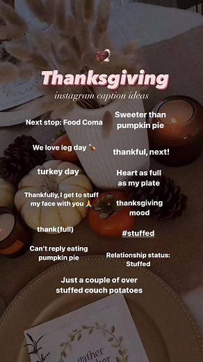 Thanksgiving captions 🧡🧡 - - #instagramcaptions #instagramcaptionidea #instagramcaptionqueen #basic #generic #thanksgiving #captionideas #igcaptions #igcaptionideas #thanksgivingideas #instacaption #ideas #thanksgivingcaptions