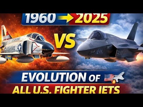 1960–2025 | Evolution of All U.S. Fighter Jets 🇺🇸✈️