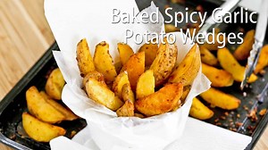 88K views · 146 reactions | Delicious Baked Spicy Garlic Potato Wedges that are crunchy on the outside and soft on the inside with a slightly spicy and garlicky flavor. Get recipe --> https://www.rotinrice.com/baked-spicy-garlic-potato-wedges/ | Malaysian Chinese Kitchen | Facebook