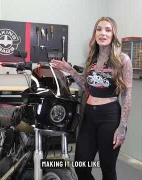 If you own a Harley Dyna, you’re gonna wanna check this out. Darkin Fairing For Harley Dynas