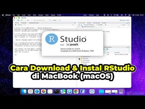 Cara Download & Instal RStudio di MacBook | macOS | TUTORIAL LENGKAP!