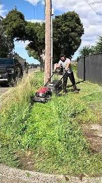 ⚠️ unbelievable Lawn clean up 😲