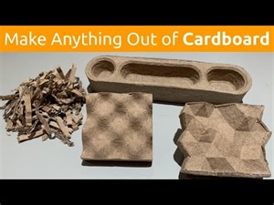 How to Recycle Cardboard into 3D Objects with 3D Printing