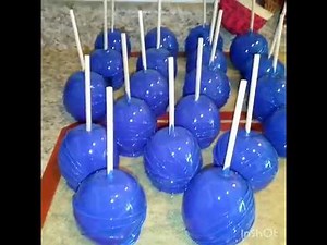 Royal Blue Candy Apples