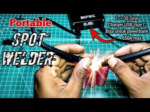 Mini Spot Welder Portable BIFRC / Las titik baterai 18650 || Review & Unboxing ||