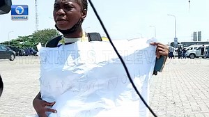 A protester has demanded justice for the lives of friends who were lost at the #LekkiTollGate and insists the tollgate be shut | Channels Television