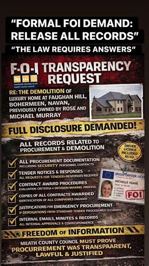 FOI Request Now Demanded To Meath County Council