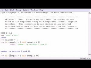 Python Programming Tutorial - 24 - And and Or