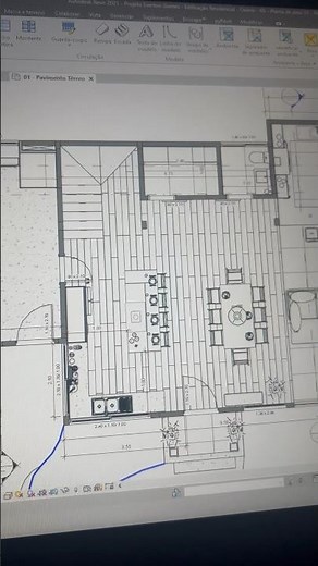 Como alterar a cor das paredes em planta baixa no Revit